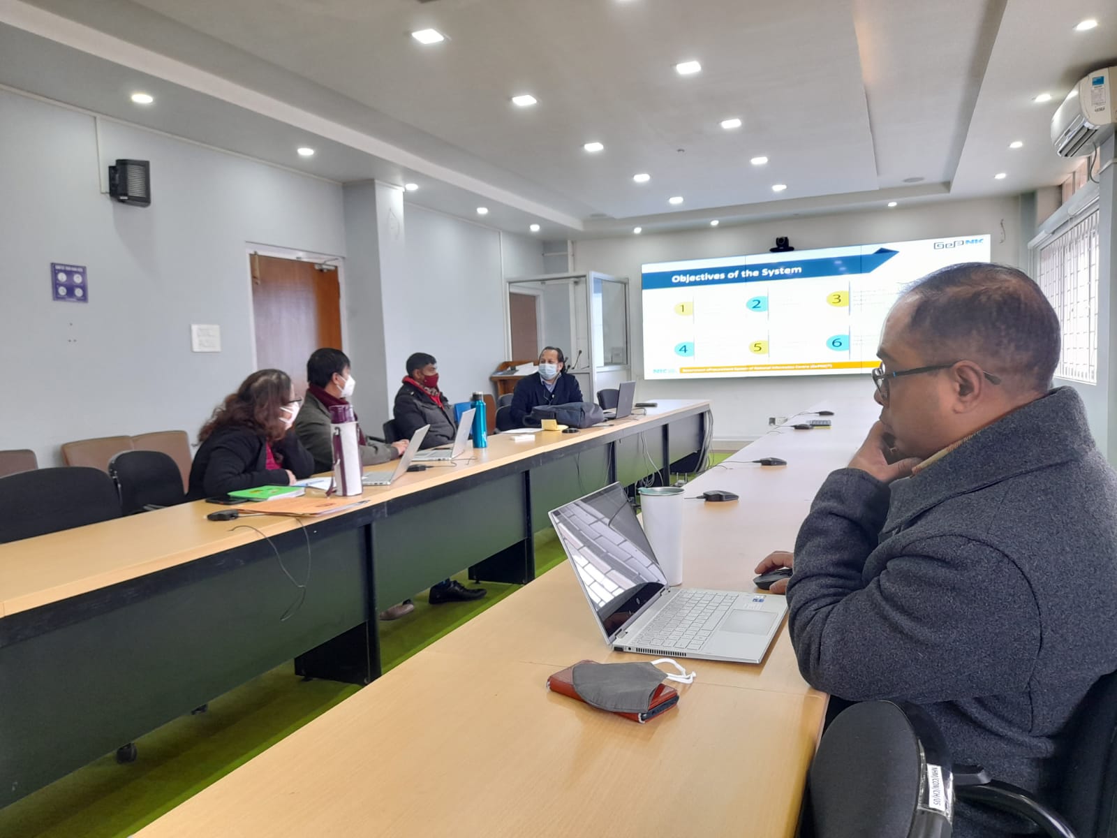 A training for the MHSSP Staff on NIC's e-Procurement portal